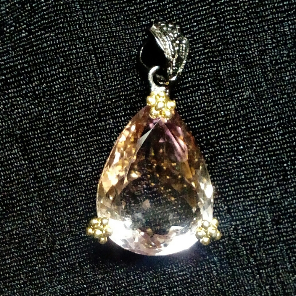 GIFT. Amethyst/Citrine  925. Ametrine. - Picture 9 of 12